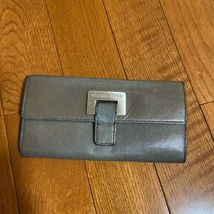 Michael Kors Charcoal Leather Wallet